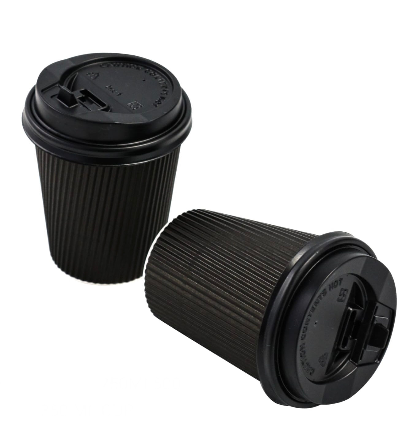 Coffee Ripple Cup 250ml Brown/ White/ Black