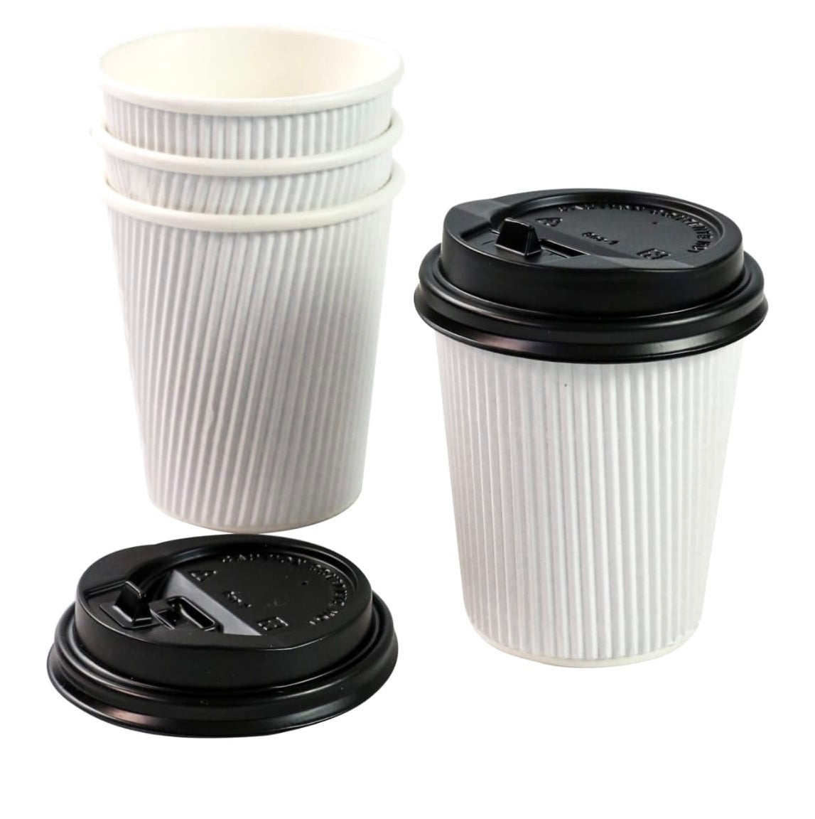 Coffee Ripple Cup 250ml Brown/ White/ Black