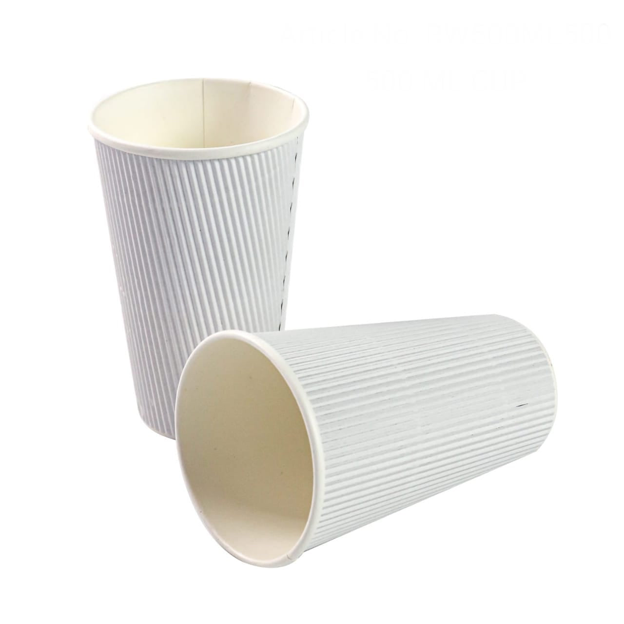 Coffee Ripple Cup 500ml Brown/ White/ Black