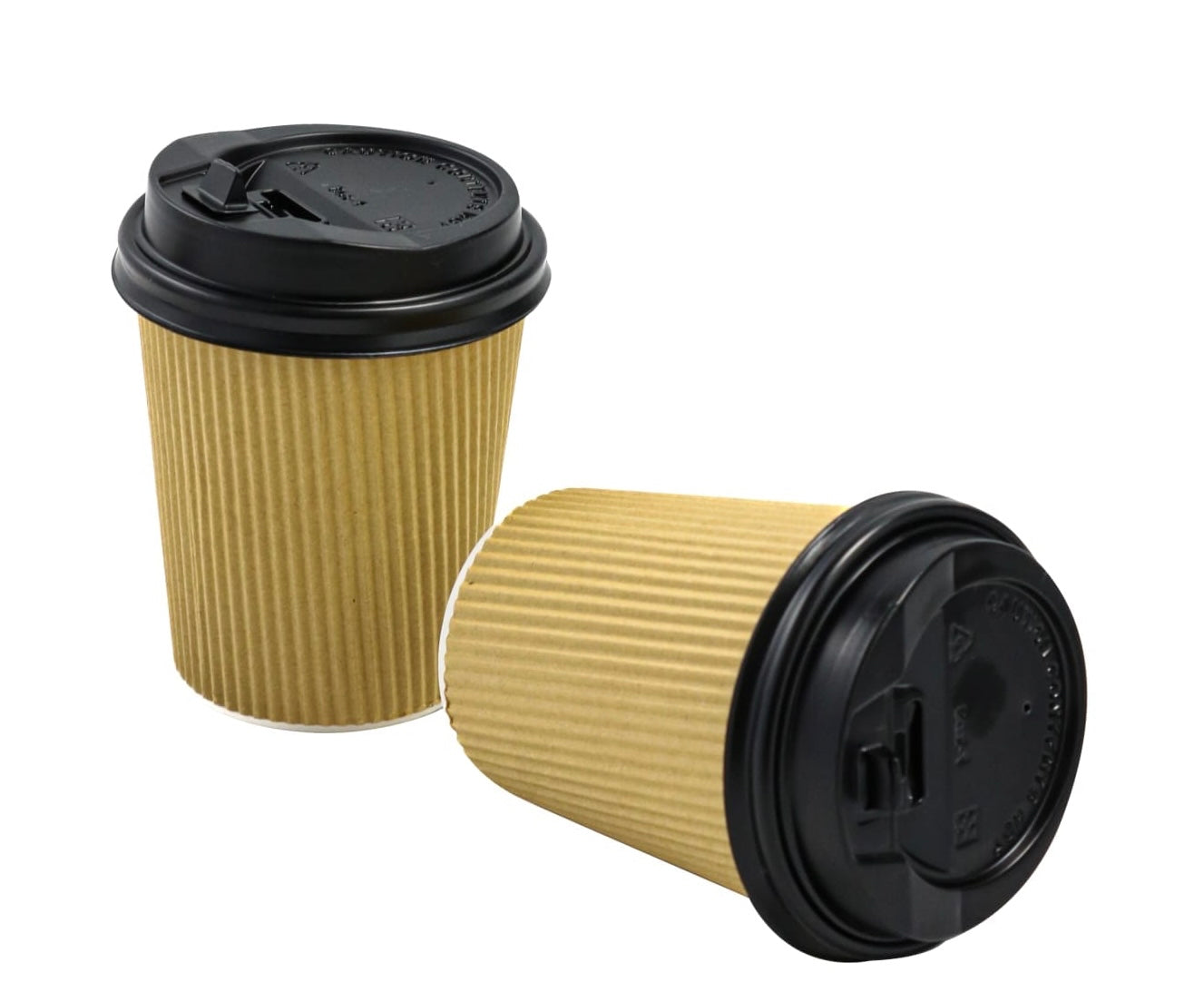 Coffee Ripple Cup 250ml Brown/ White/ Black