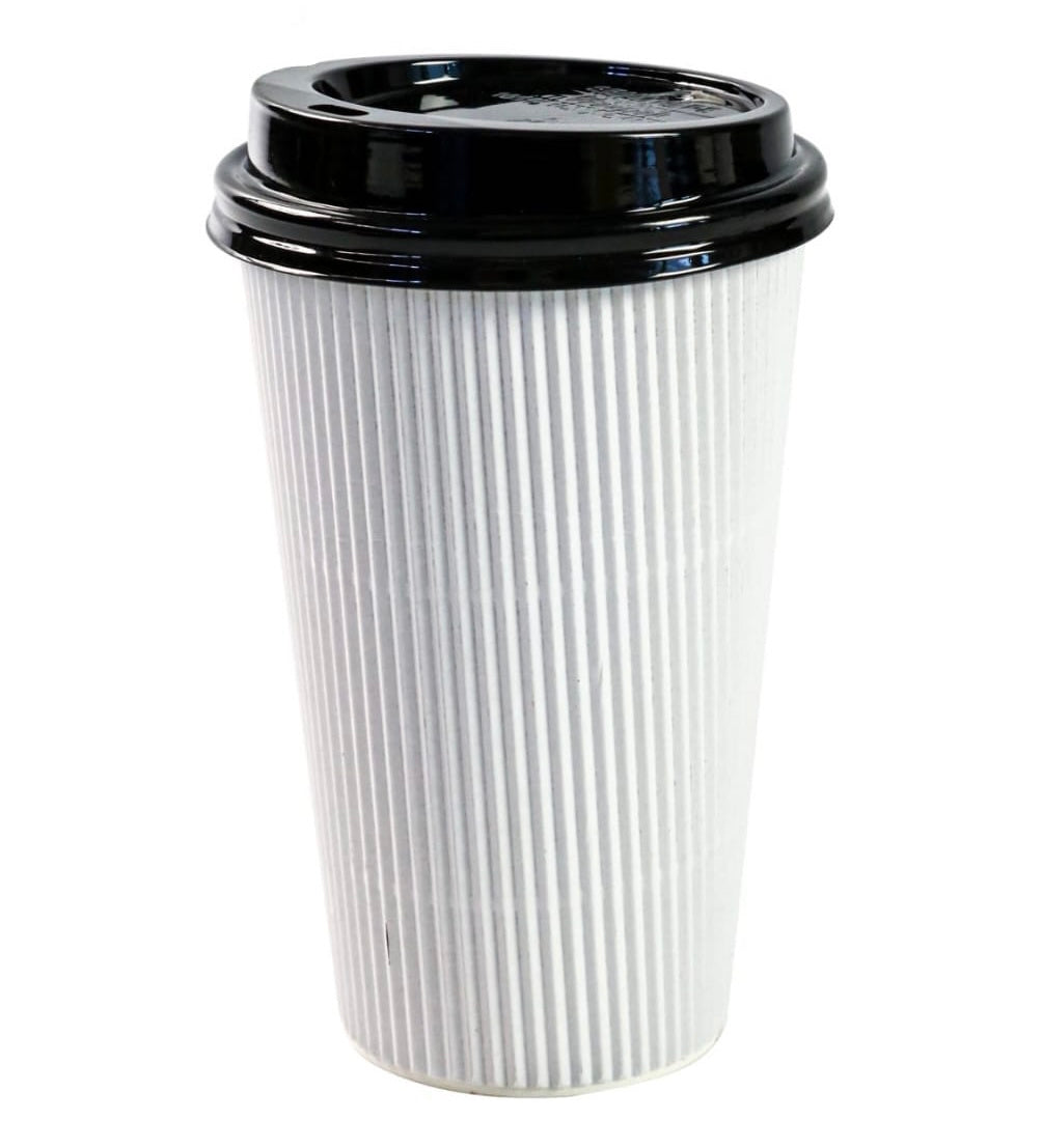 Coffee Ripple Cup 500ml Brown/ White/ Black