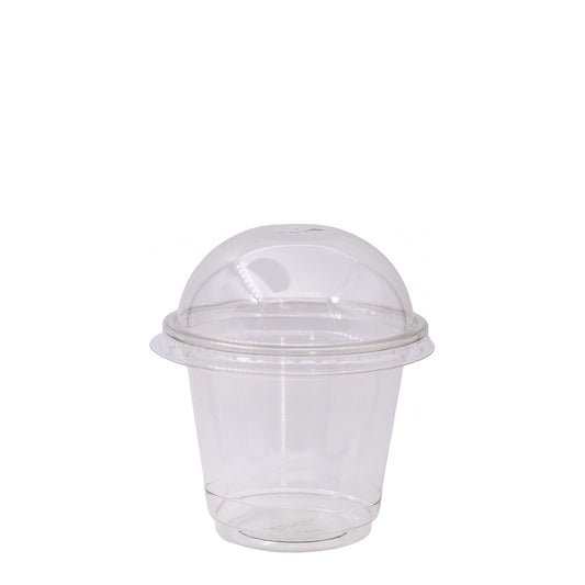 Plastic Cup + Lid 250ml COMBO