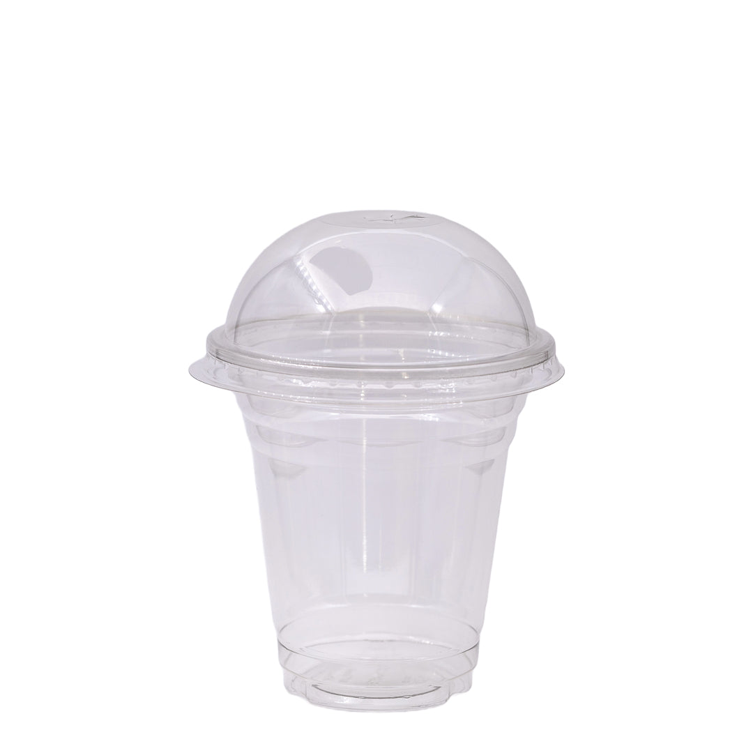 Plastic Cup + Lid 375ml COMBO